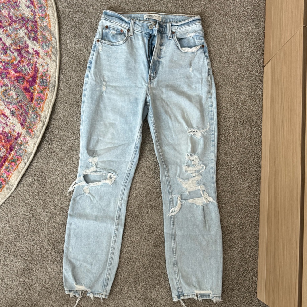 The ankle straight ultra high rise curve love jeans
